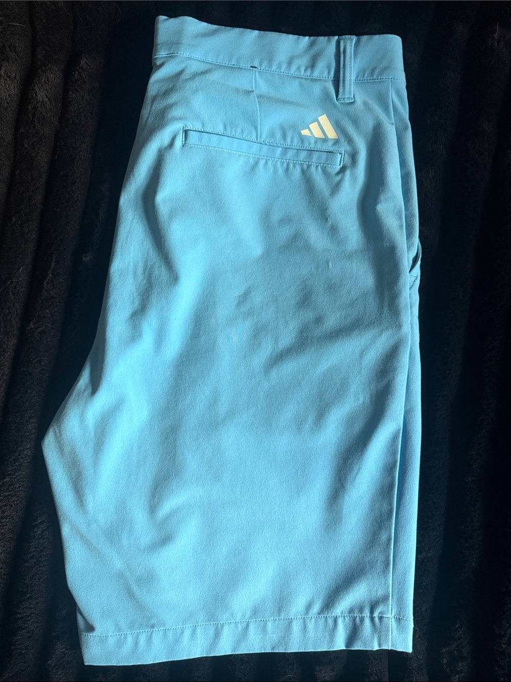 Adidas bright turquoise Blue Men’s lightweight Athletic Golf Shorts sz 35